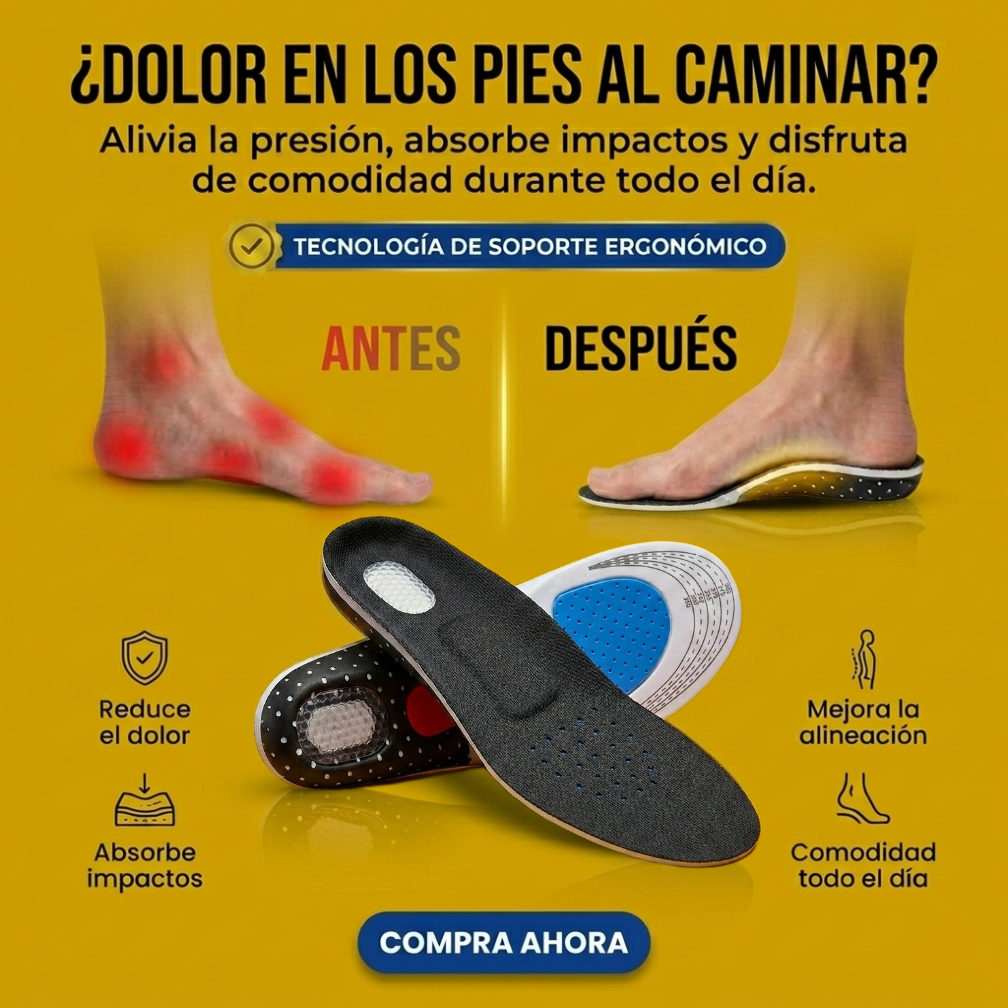 Plantillas ortopédicas con amortiguación: Confort Absoluto a Cada Paso.