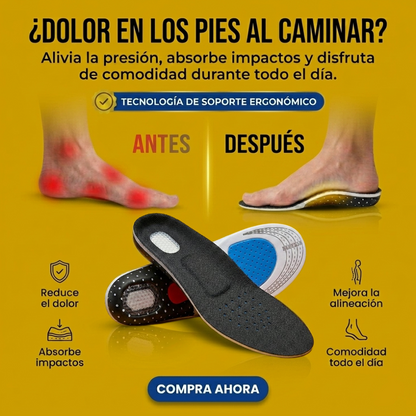 Plantillas ortopédicas con amortiguación: Confort Absoluto a Cada Paso.